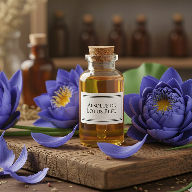 Huile essentielle d’Absolue de Lotus bleu